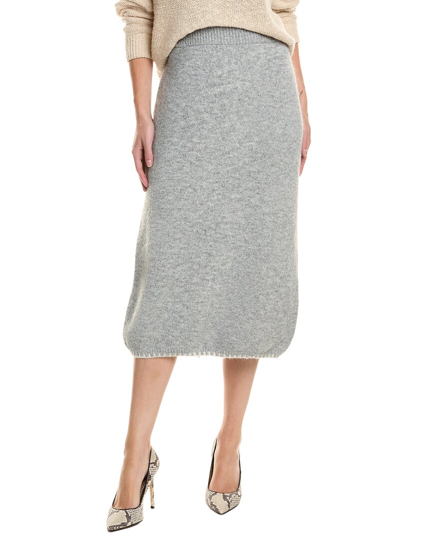 Serenette Midi Skirt In Gray