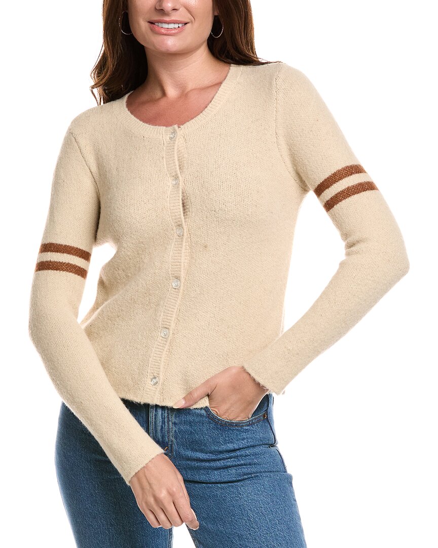 Chaser Yin Yang Heart Cardigan In Neutral