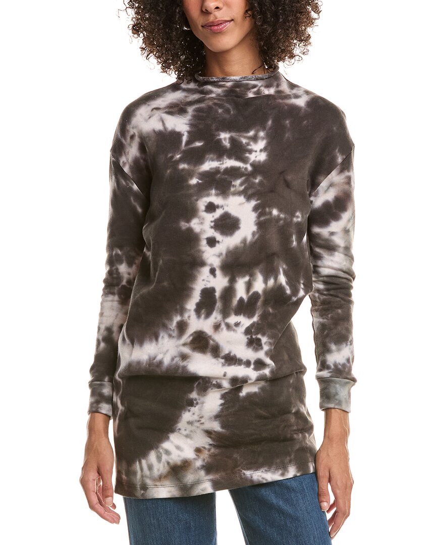 Chaser Fleece Drop-shoulder Mini Dress In Multi