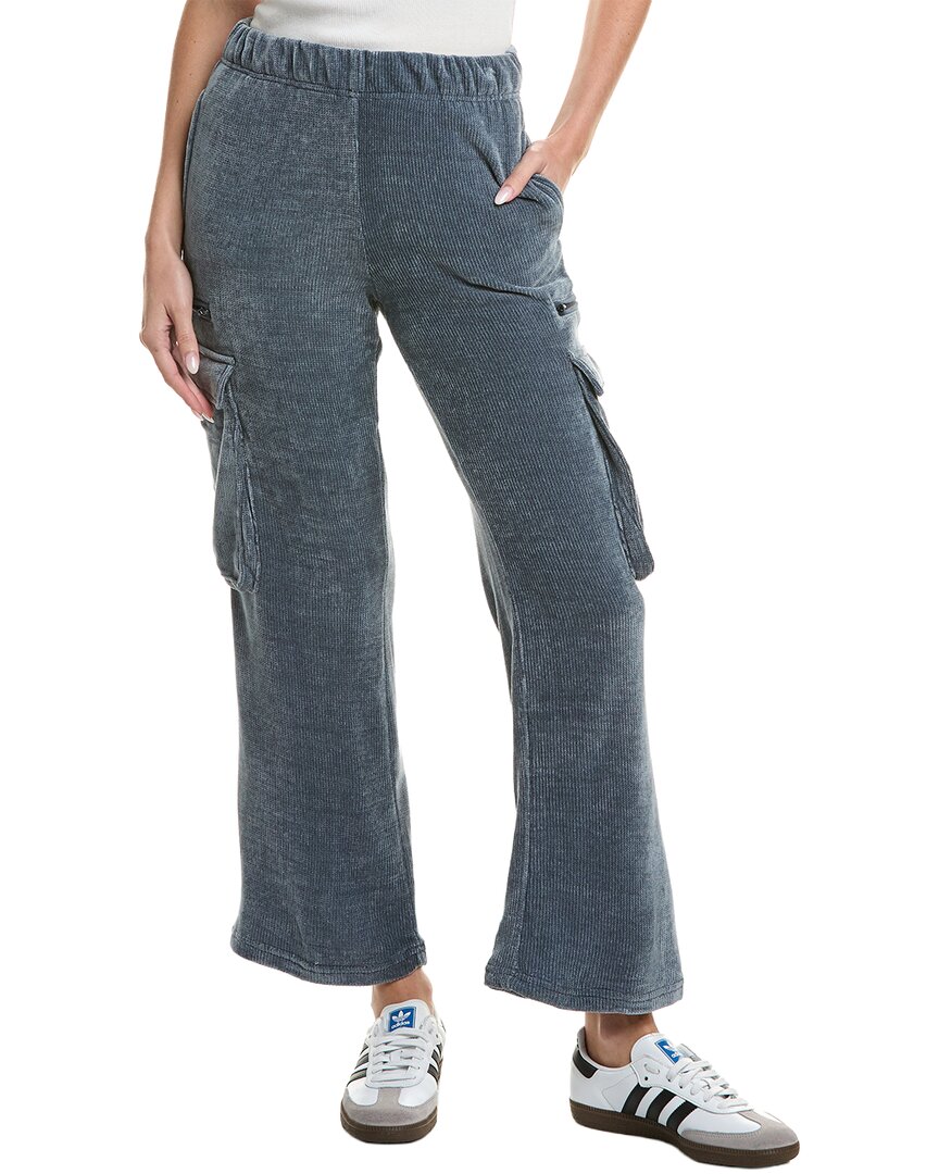 Vintage Havana Brush Cord Cargo Pant In Gray