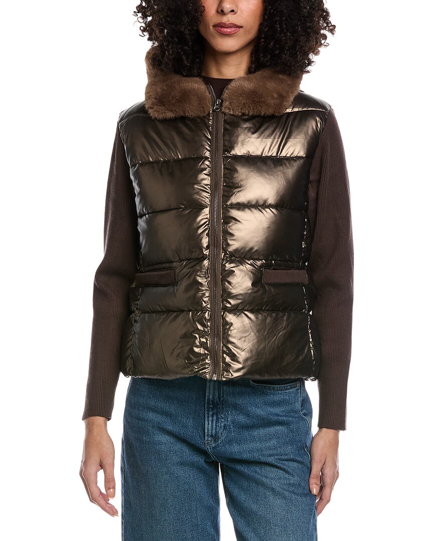 LA FIORENTINA LA FIORENTINA METALLIC PUFFER JACKET