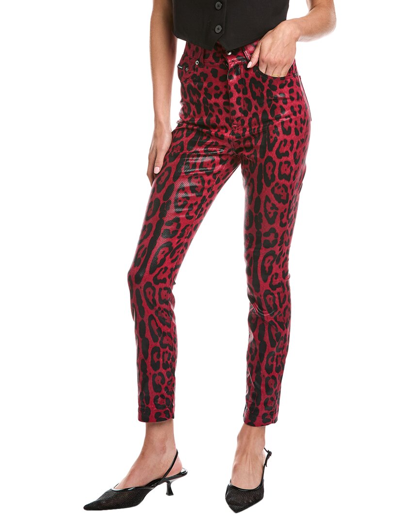 Dolce & Gabbana High-waist Leopard Print Pants In Animal Print