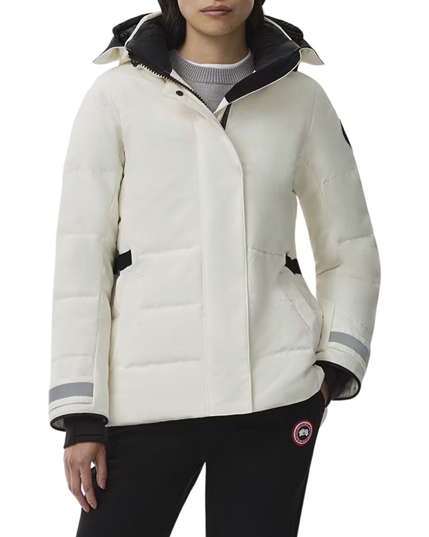 Canada Goose Lyndale Black Label Parka In White