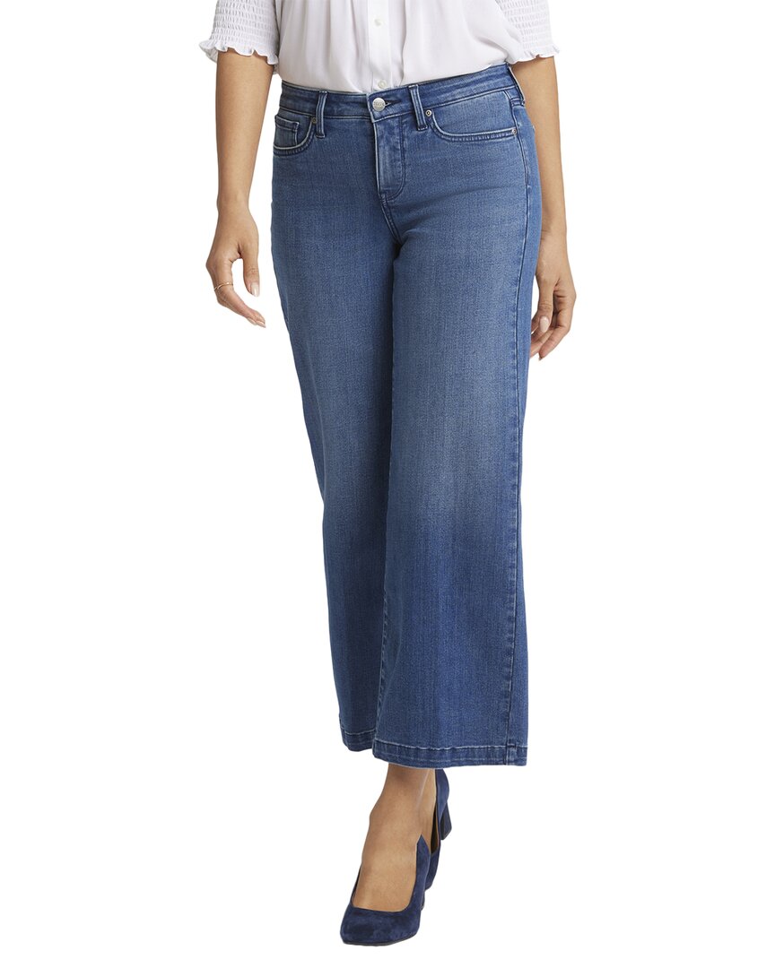 Nydj Teresa Mission Blue Wide Leg Jean In Blue