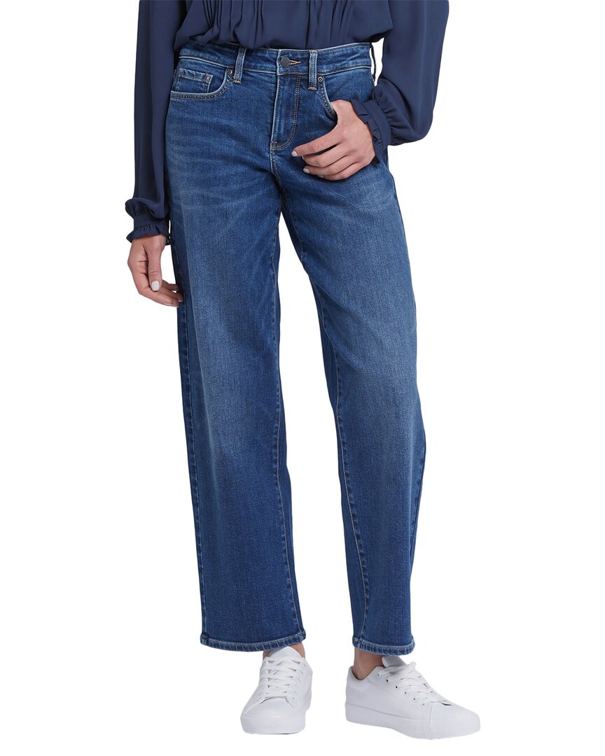 Nydj Jemma High Waist Barrel Leg Jeans In Blue