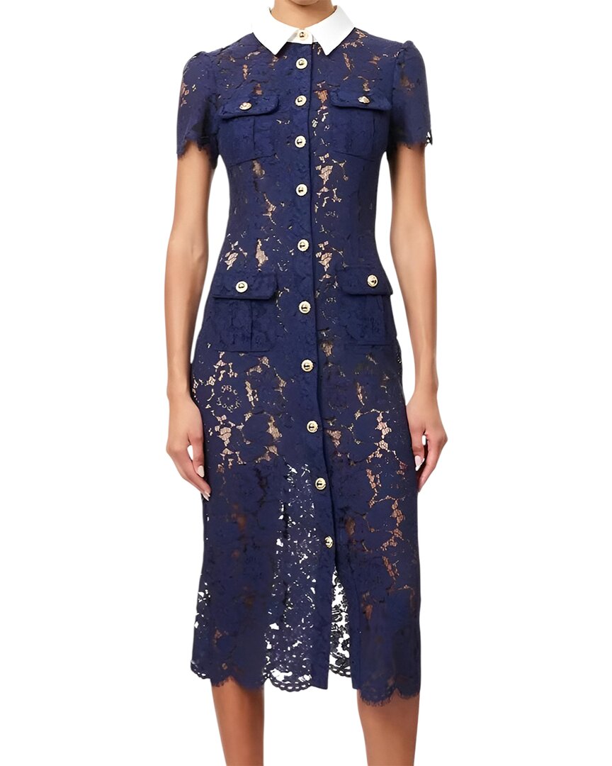 Vincent Midi Dress In Blue