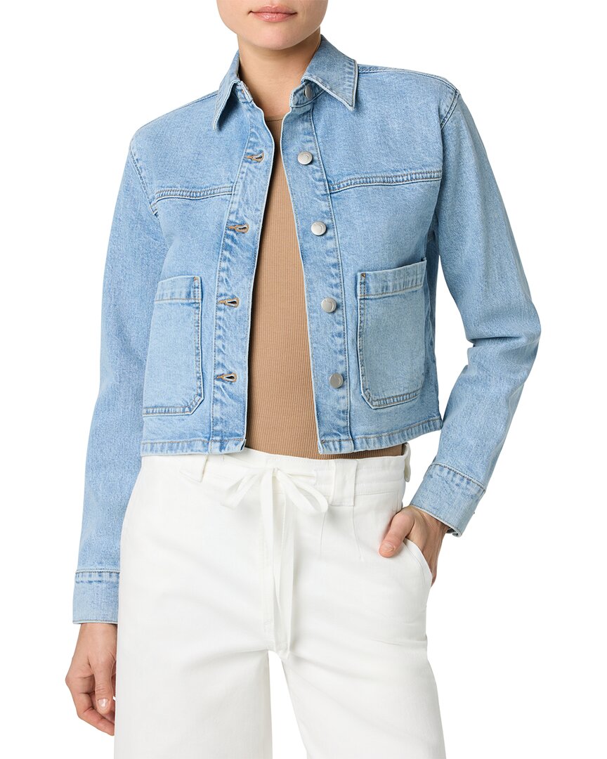 Joe's Jeans Crop Jacket In Blue