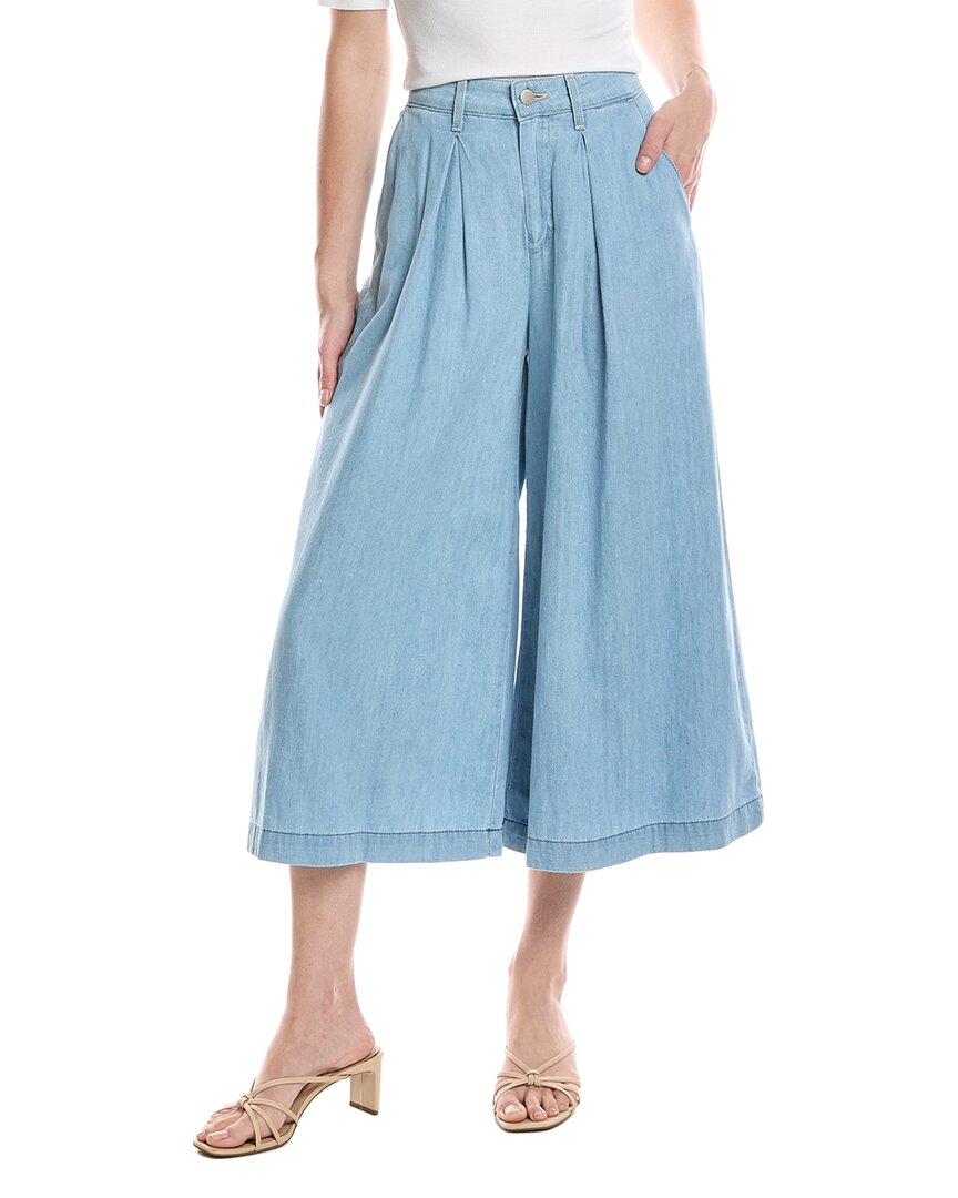 L'agence Elowyn High-rise Crop Palazzo Pant In Blue