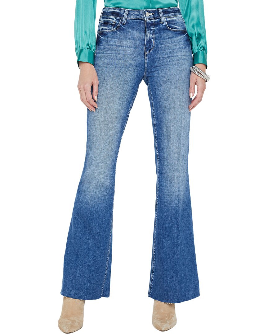 L Agence L'agence Sera Hampton Flare Jean In Blue