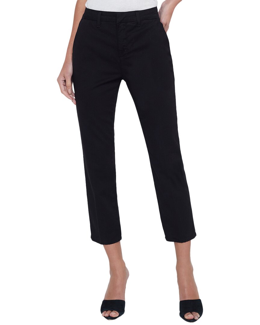 L Agence L'agence Harlow High-rise Crop Slim Trouser In Black