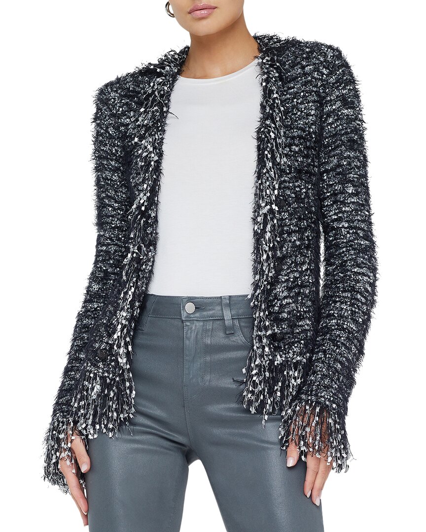 L Agence L'agence Azure Cardigan Blazer In Black