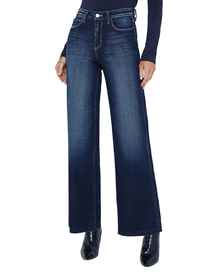 L Agence L'agence Scottie High-rise Culver Wide Leg Jean In Blue