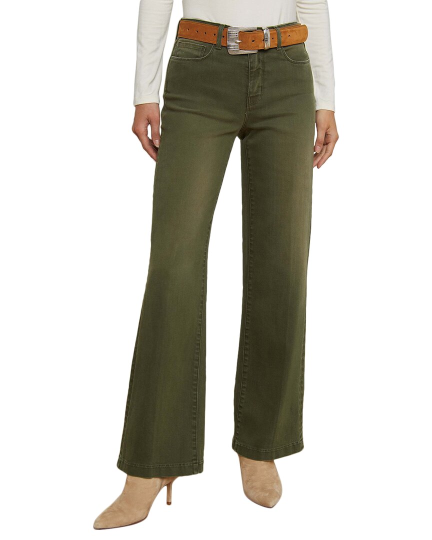 L'agence Scottie Wide Leg Jean In Picholine In Green
