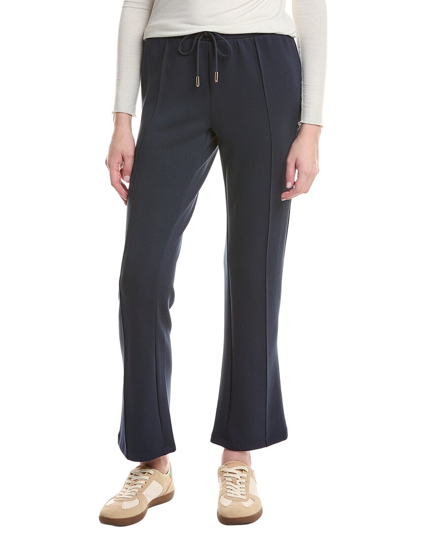 Nanette Lepore Seam-front Flare Scuba Pant In Blue