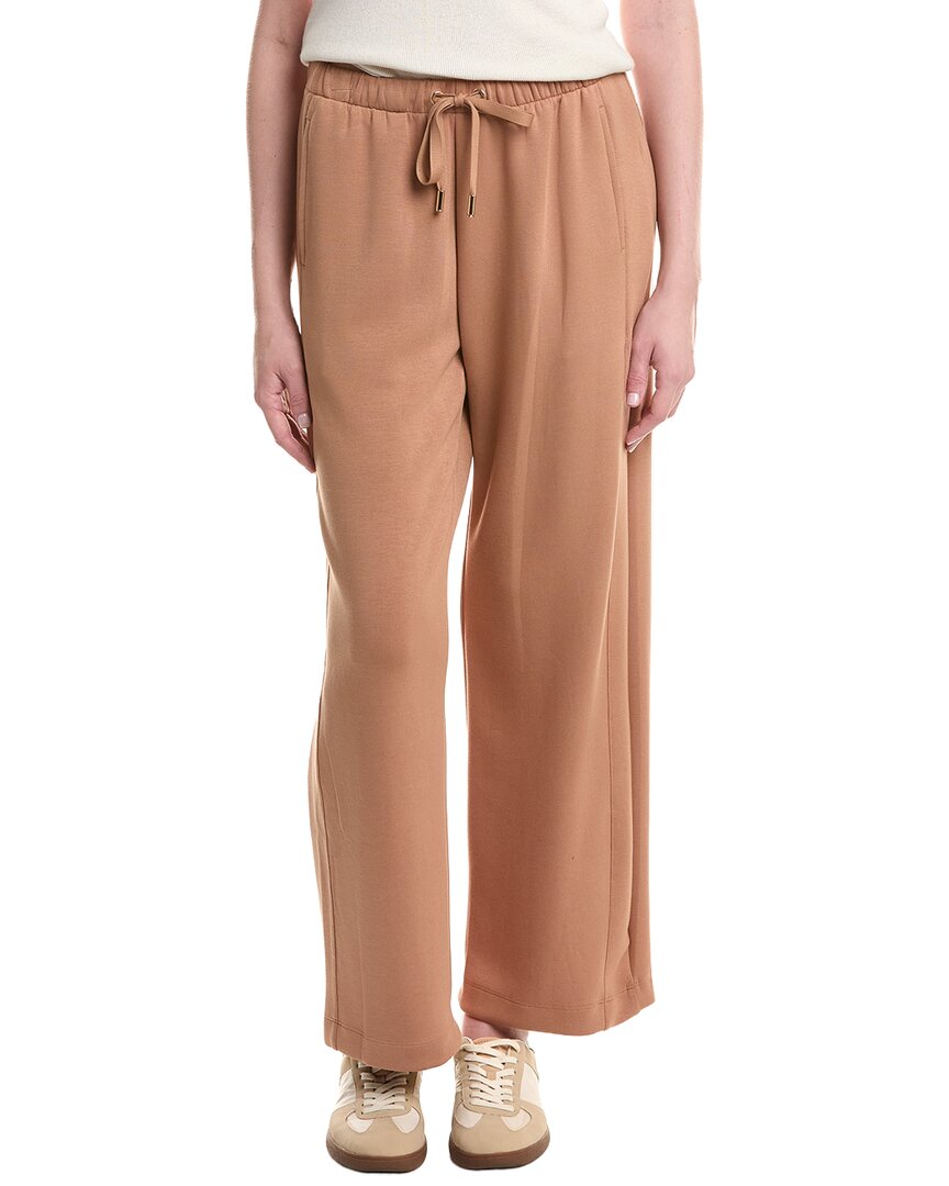 Nanette Lepore Wide Leg Drawcord Pant In Brown
