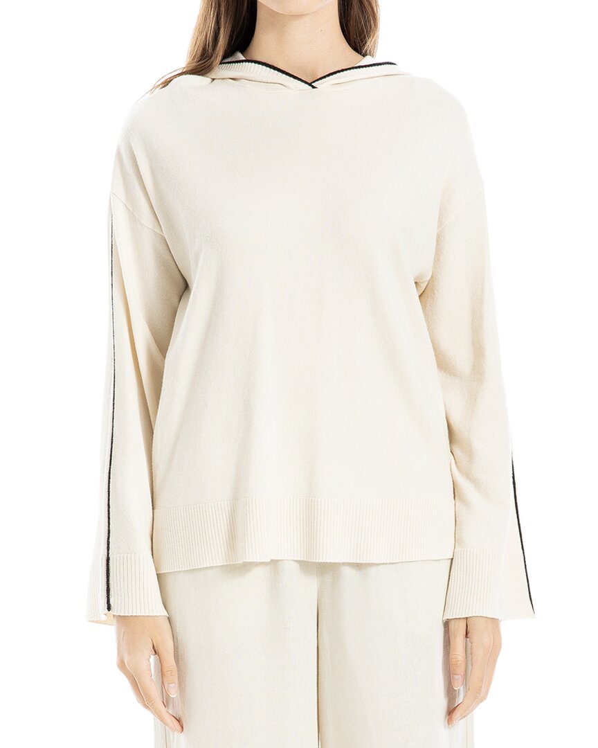 Max Studio Hooded Pullover In Gray