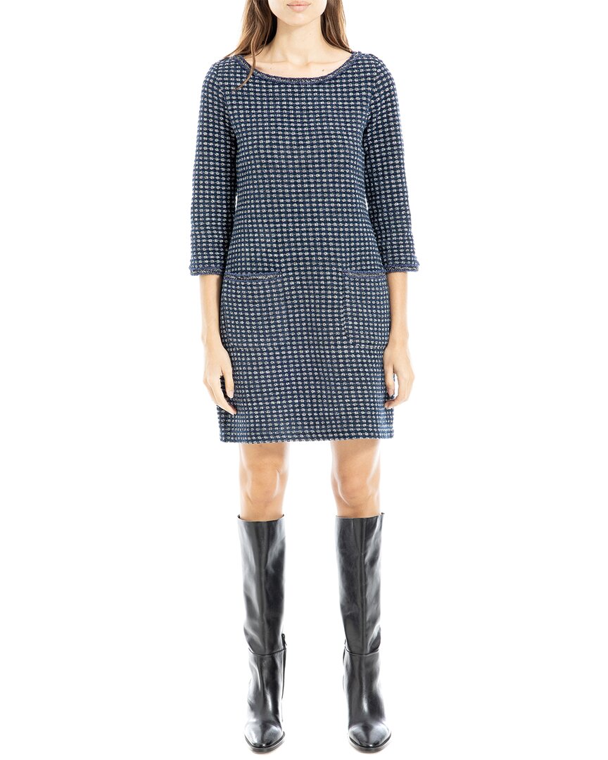Max Studio Knit Mini Dress In Blue