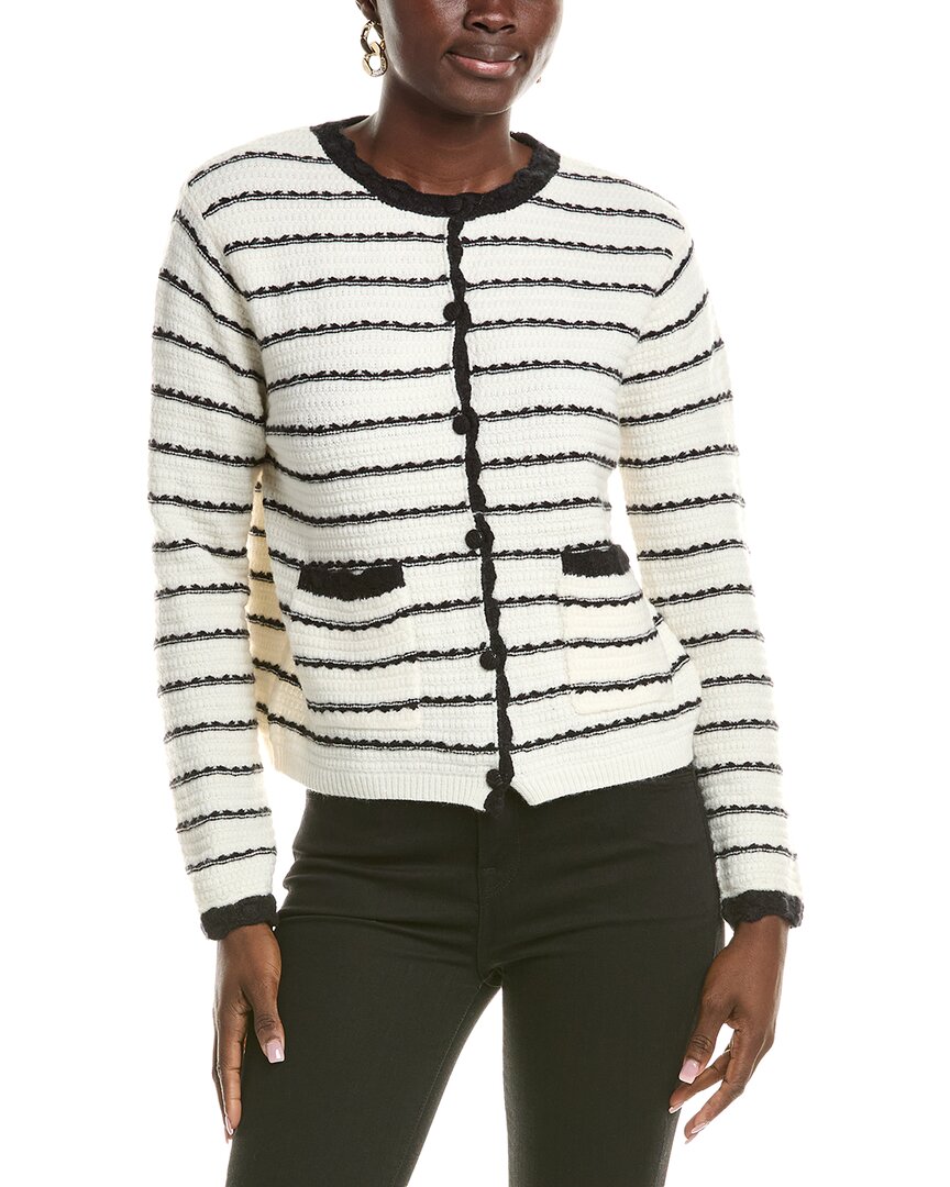 Anna Kay Virgila Cashmere-blend Cardigan In White