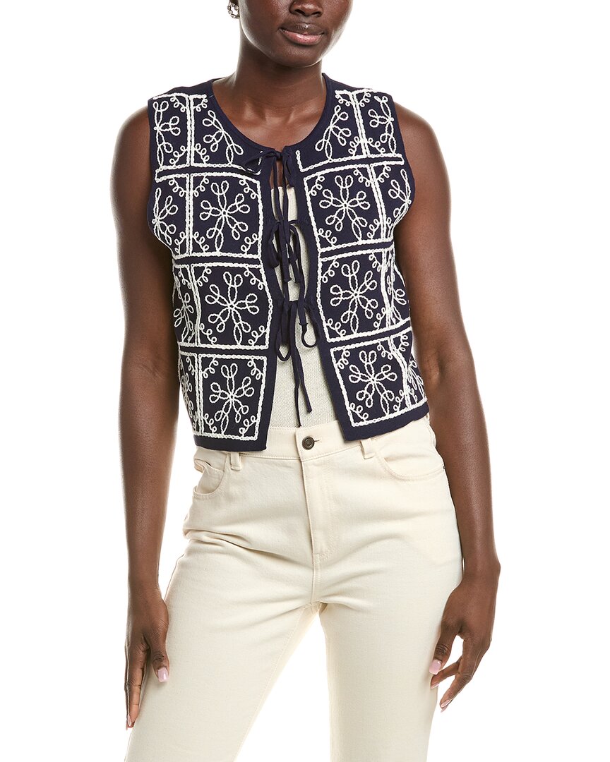 Anna Kay Lethnik Cashmere-blend Vest In Multi