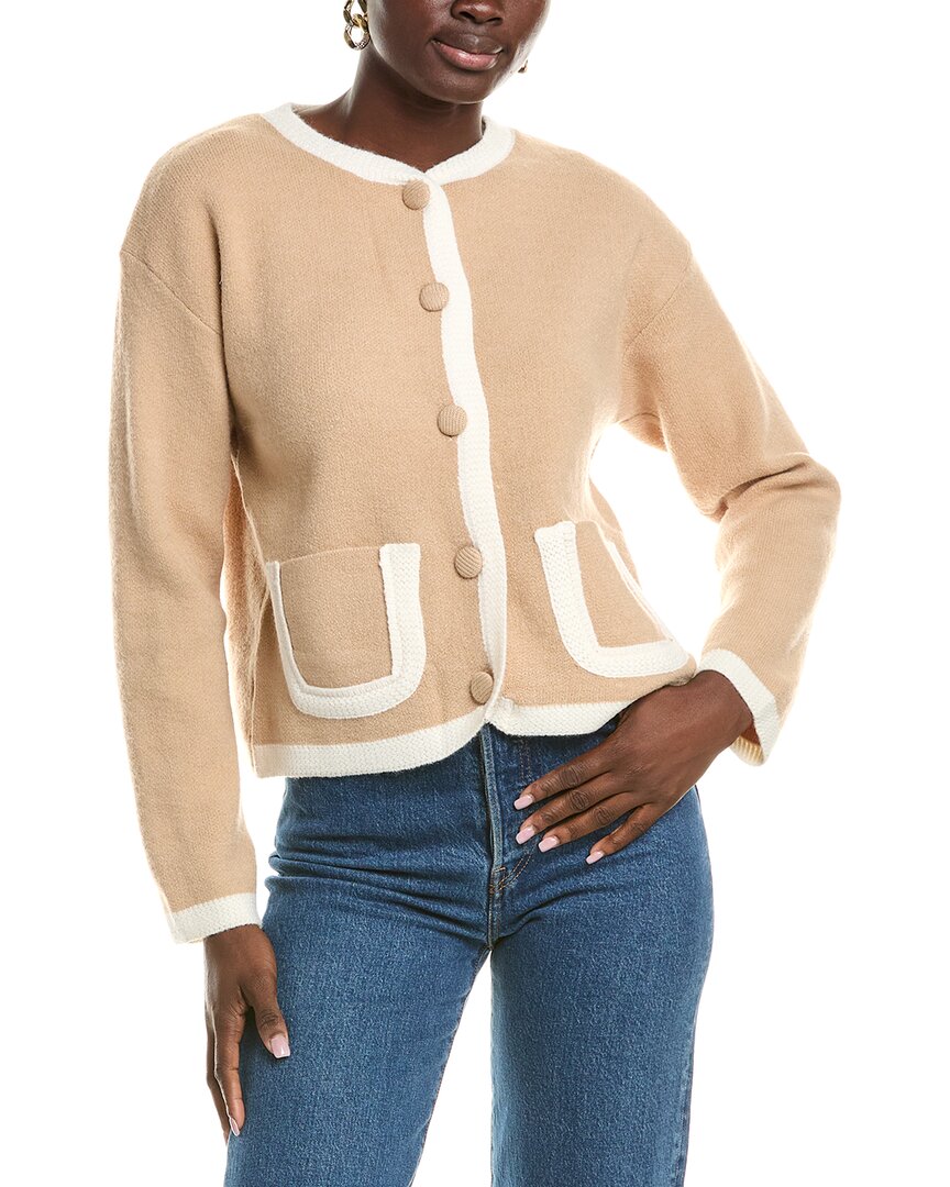 Anna Kay Blanca Cashmere-blend Cardigan In Neutral