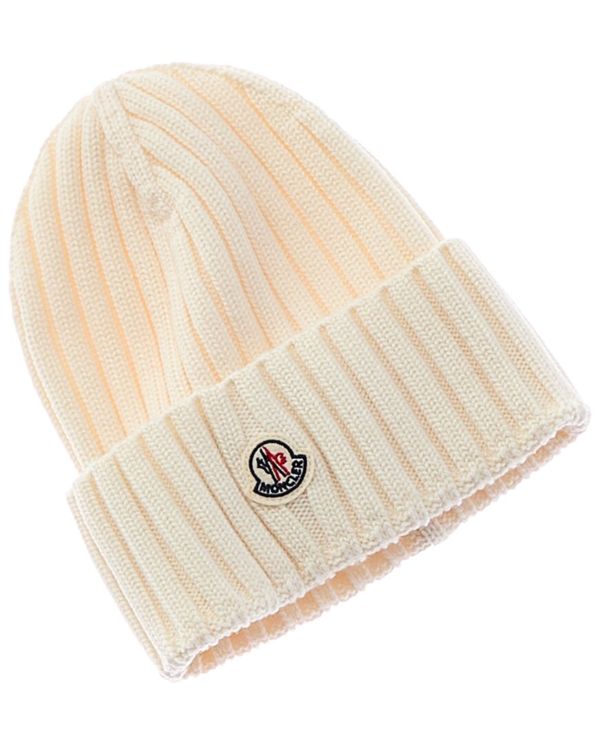 Moncler Wool Hat In White