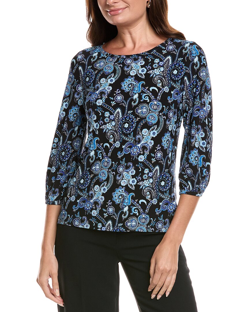 Jones New York Floral Print Shirt In Multi