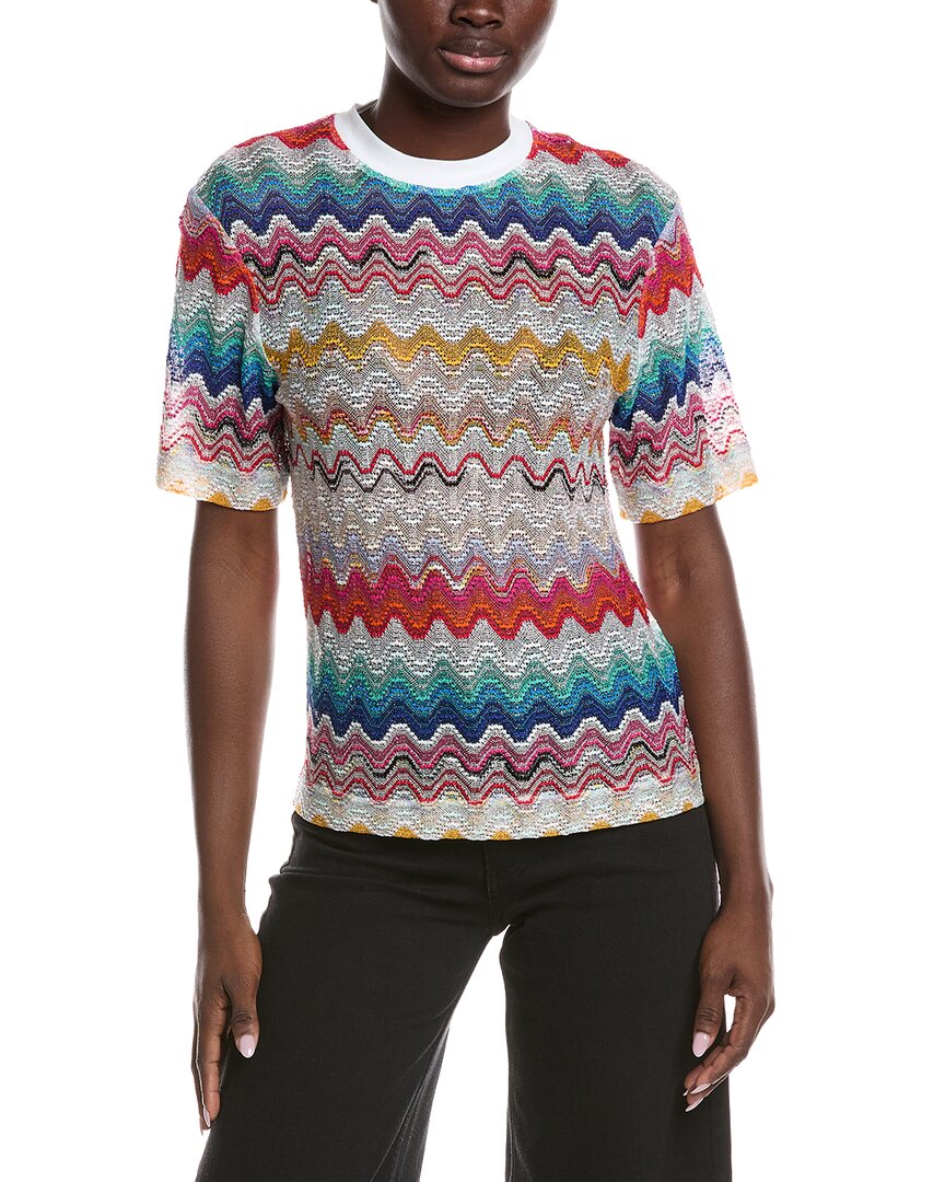 M Missoni Textured Top In Multi
