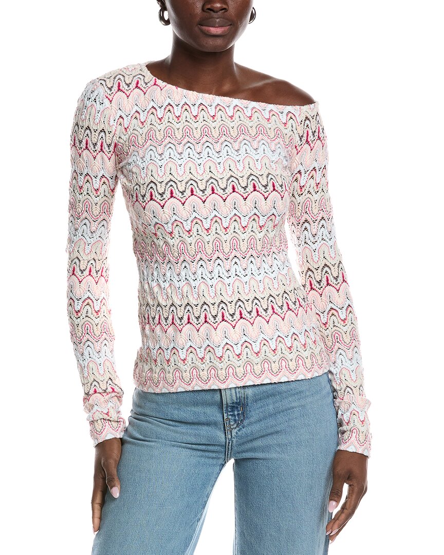 M Missoni Textured Sweater In Multi