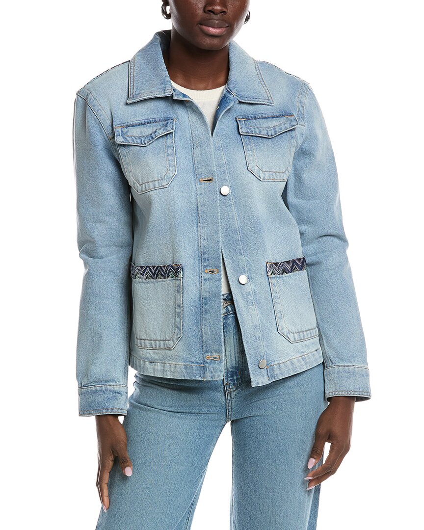 M Missoni Denim Jacket In Blue