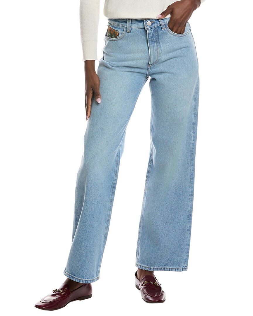 M Missoni Straight Jean In Blue