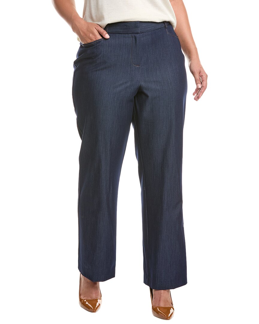 Tahari Asl Plus Pant In Blue