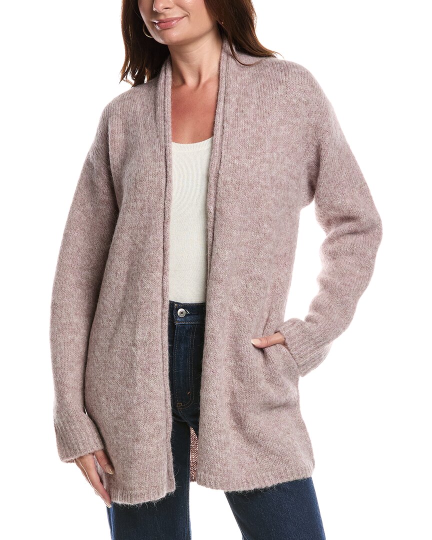 Nation Ltd Alyiah Open Front Cocoon Alpaca-blend Cardigan In Neutral