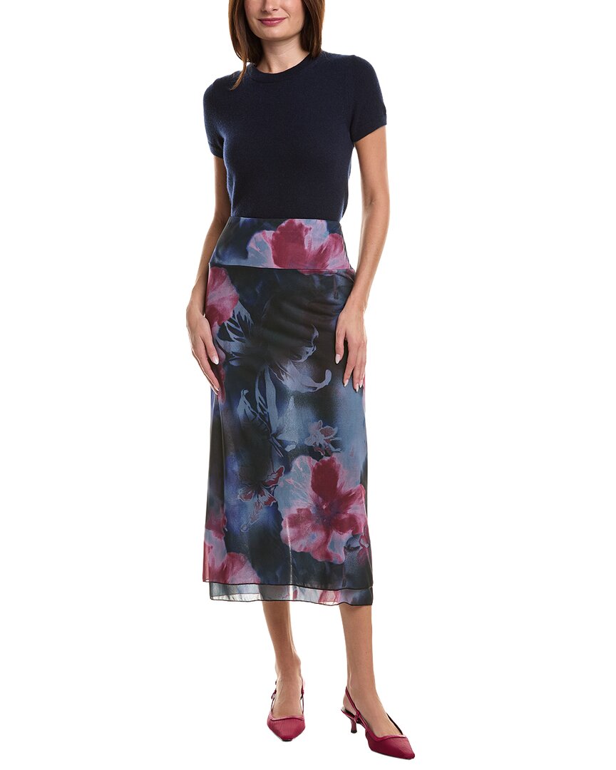 Free People Sunset Mesh Maxi Skirt In Black