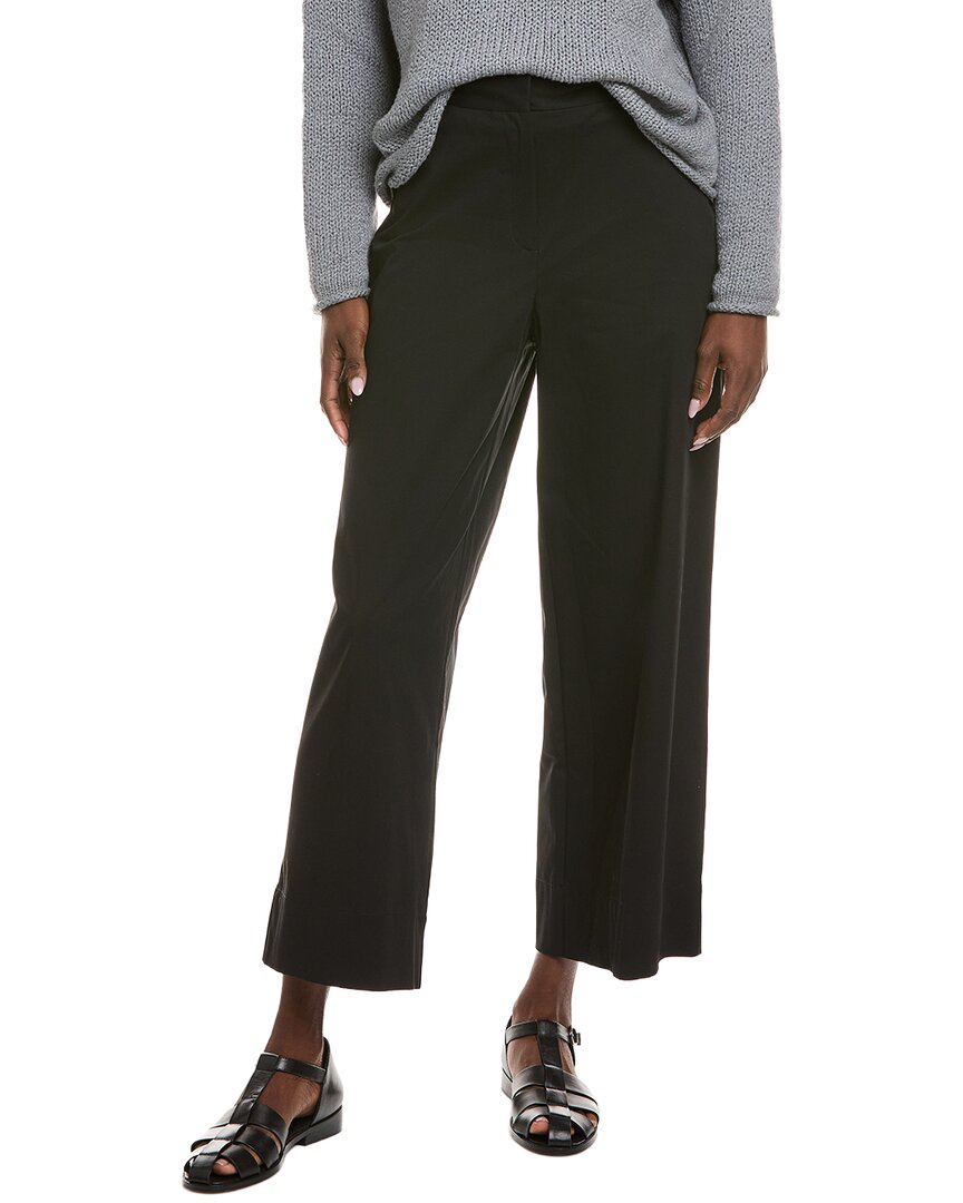 Eileen Fisher Wide Ankle Trouser In Black
