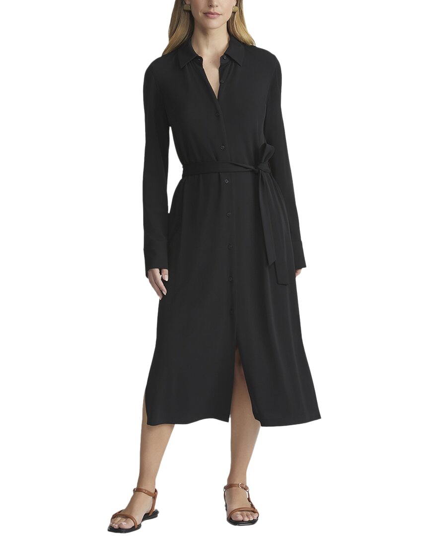 Lafayette 148 New York Belted Shirtdress In Black