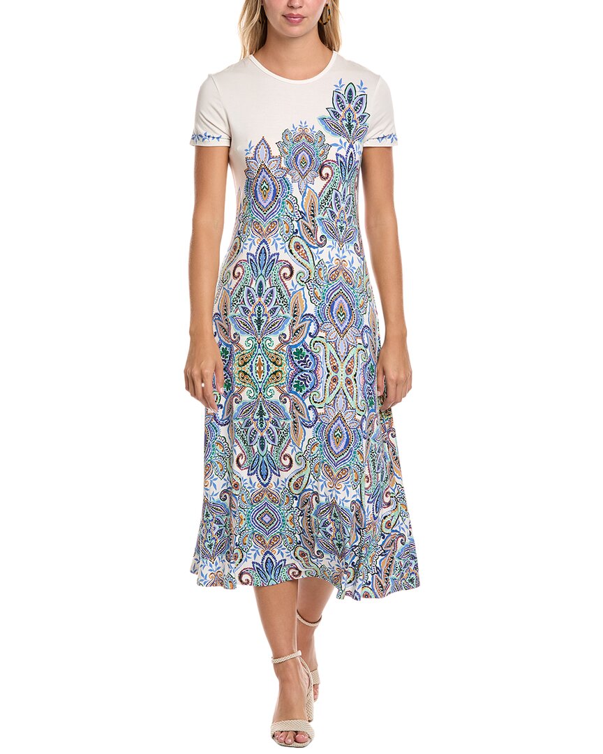 Johnny Was The Janie Favorite Cap Sleeve Maxi Dress In White