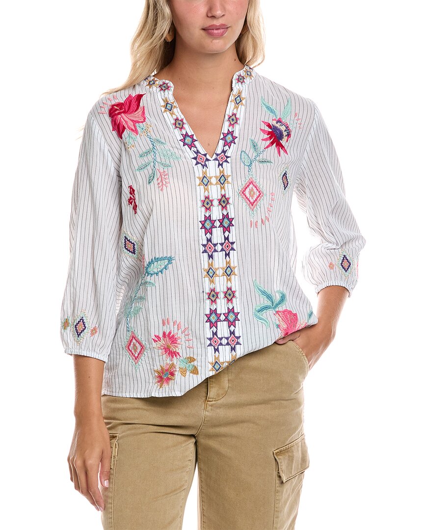 Johnny Was Paris Effortless Blouse In Multi