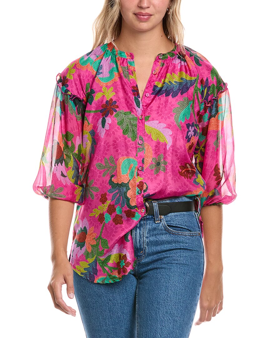 Johnny Was Hanns Silk Tunic- In Multi