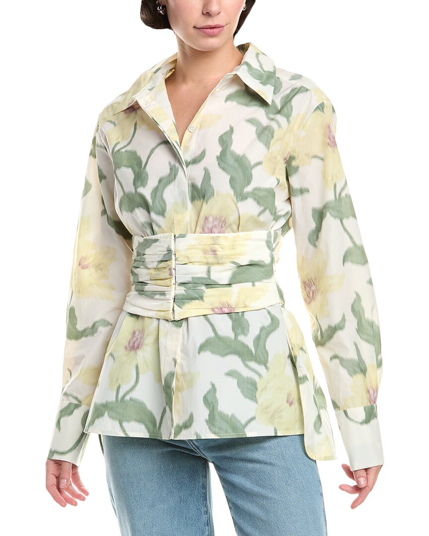 Rebecca Taylor Button Shirt In Multi