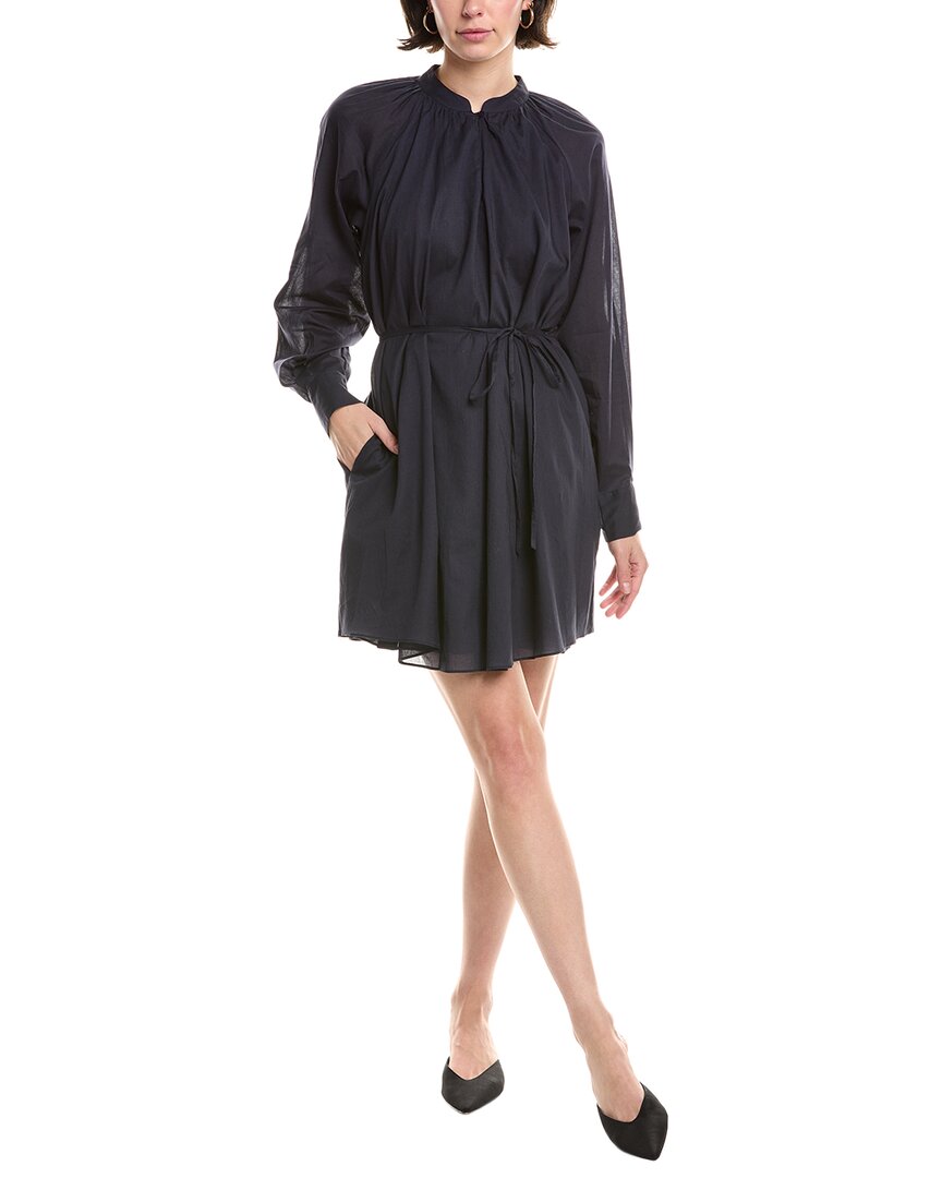 Rebecca Taylor Belted Shift Dress In Blue