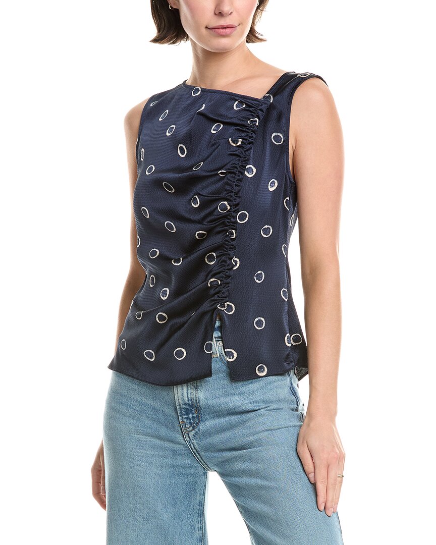 Rebecca Taylor Tank Top In Blue