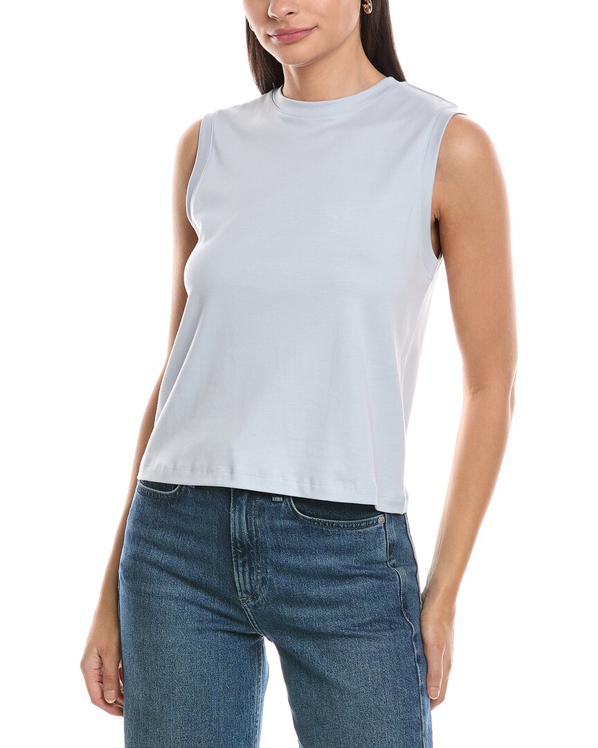 Vince Easy Shell Pullover In Blue