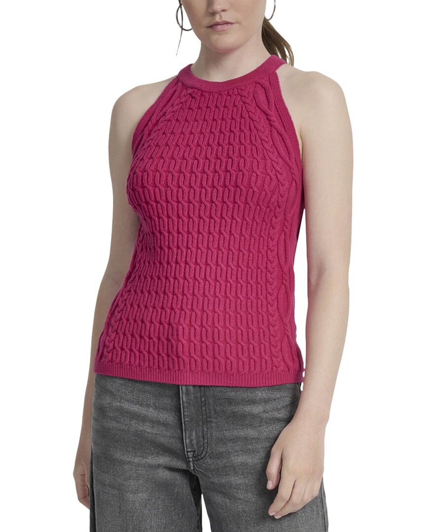 Dkny Cable Halter Top In Pink