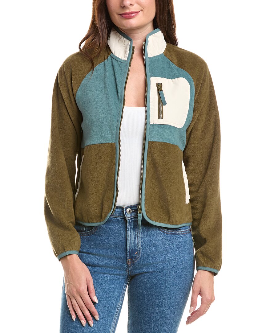 Horizon Micro Fleece Jacket In Green