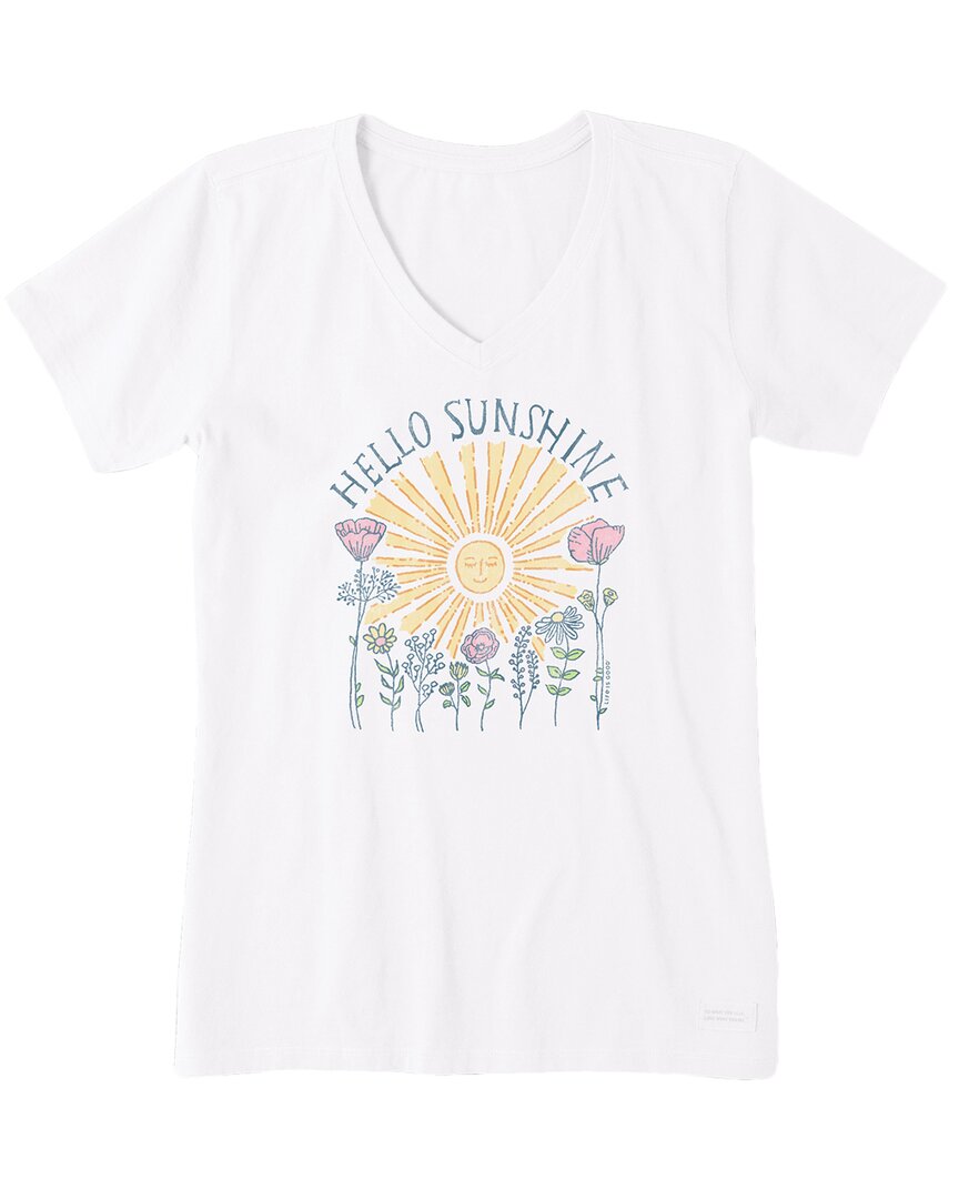 Life Is Good ® Crusher V-neck T-shirt In White