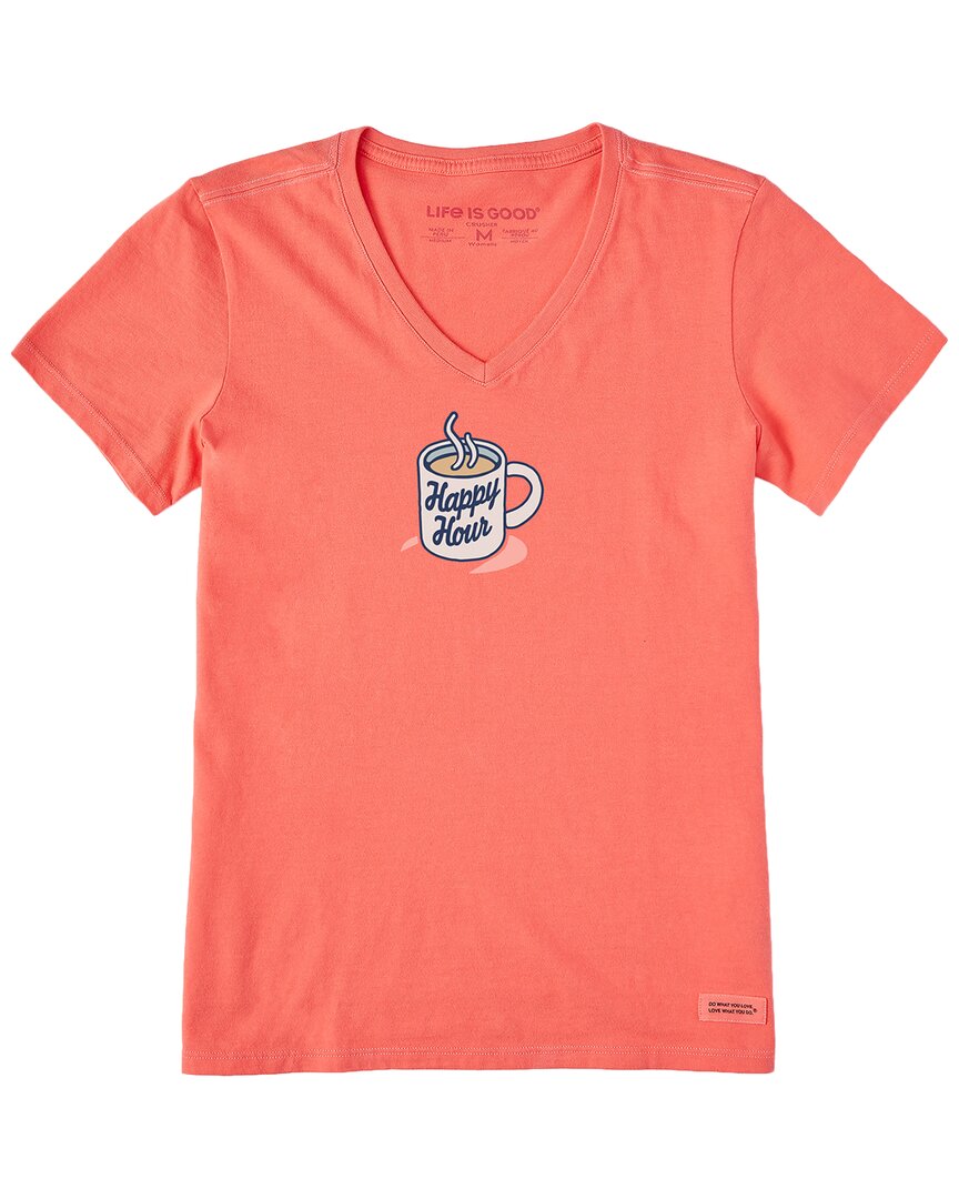 Life Is Good ® Crusher V-neck T-shirt In Red