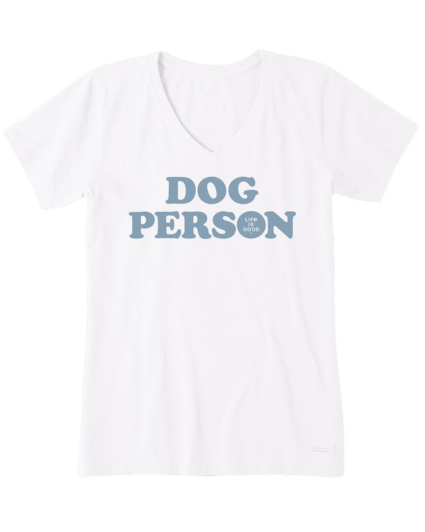 Life Is Good ® Crusher V-neck T-shirt In White