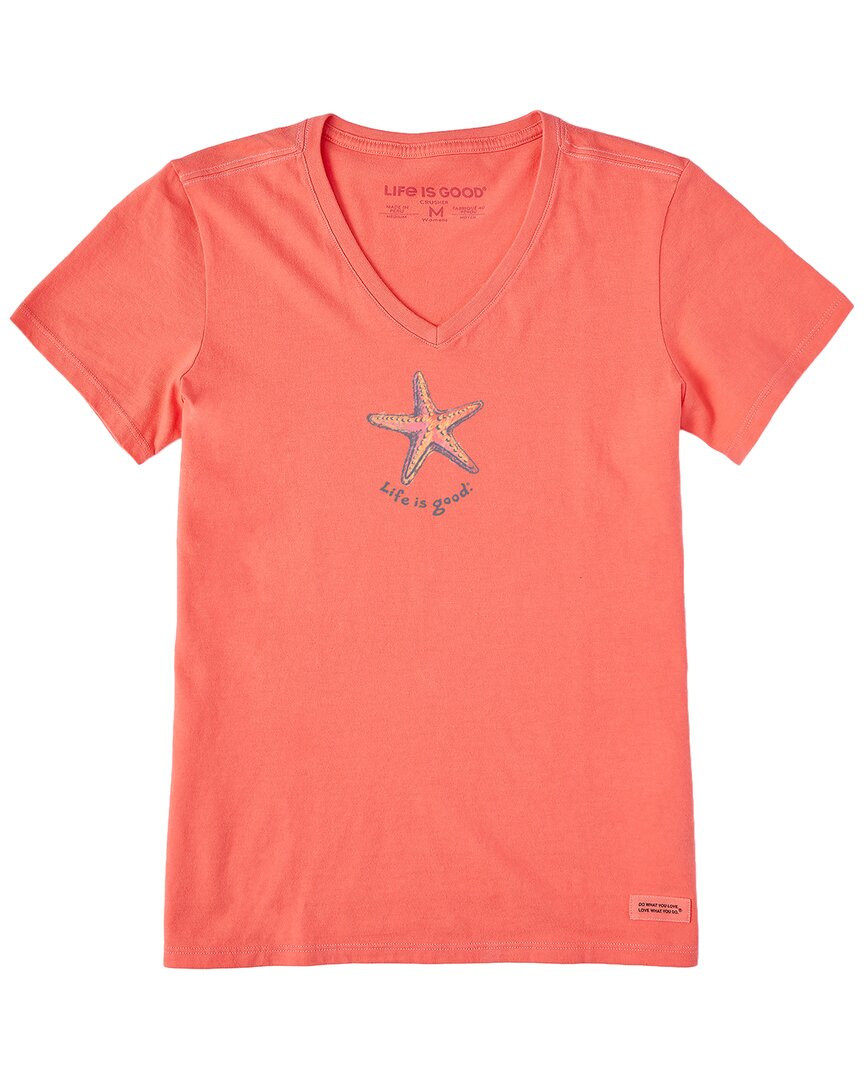 Life Is Good ® Crusher Lite T-shirt In Orange