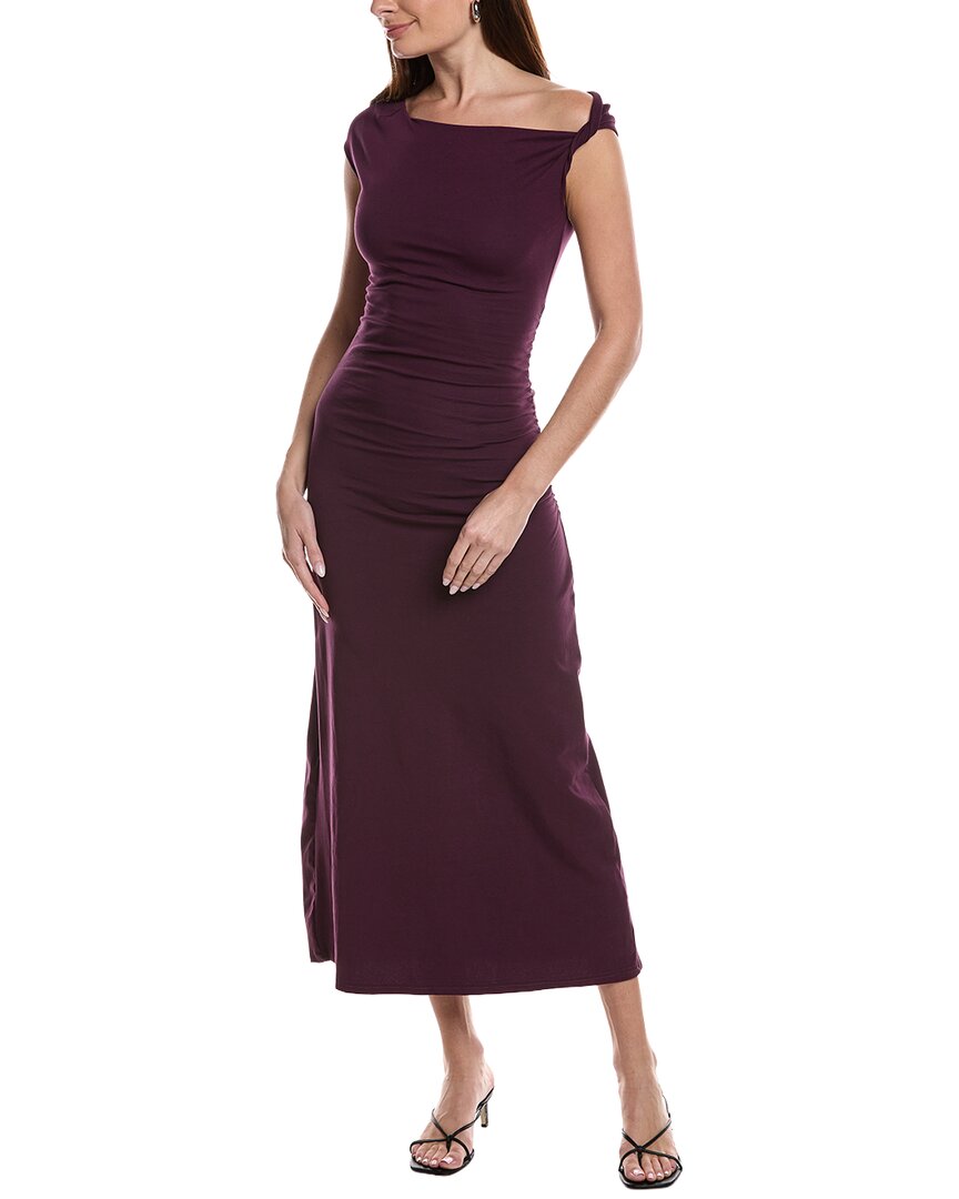 Reveriee Midi Dress In Black
