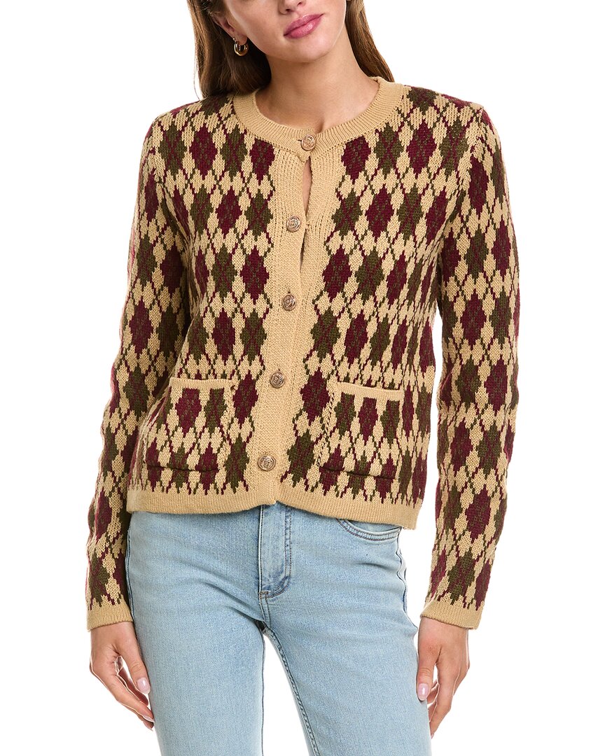 Colette Rose Cardigan In Brown